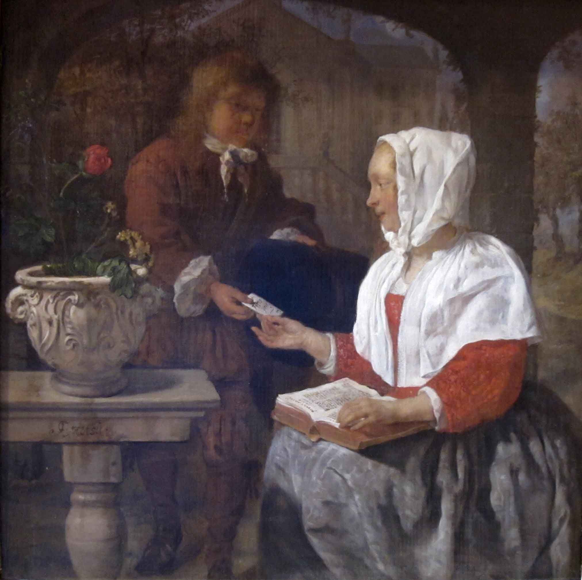 A Girl Receiving a Letter